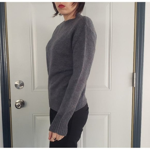 60s Blue/Gray‎ Wool Sweater - Picture 2 of 5